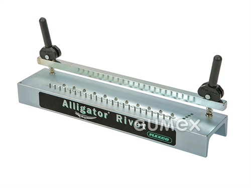 Přípravek ALIGATOR RIVET ART pro osazení spojek ALIGATOR RIVET, šíře spoje 175mm, pozinkovaná ocel